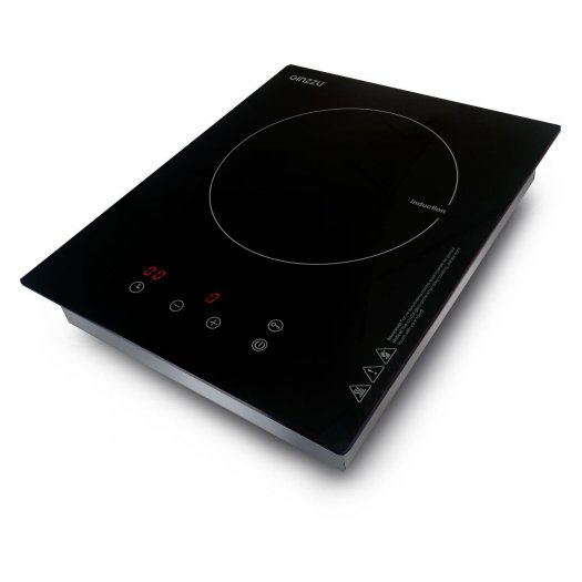 

Индукционная варочная панель Ginzzu HCI-153 1 комфорка, черный, Черная, HCI-153