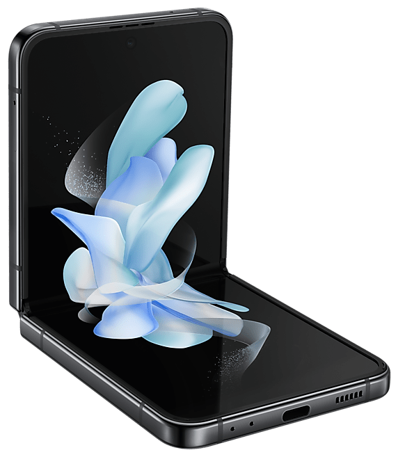 

Смартфон Samsung Galaxy Z Flip 4, 6.7" 1080x2640 Dynamic AMOLED 2X, Qualcomm Snapdragon 8 Gen1, 8Gb RAM, 512Gb, 3G/4G/5G, NFC, Wi-Fi, BT, 2xCam, 2-Sim (nano SIM+eSIM), 3700mAh, USB Type-C, Android 12, серый (SM-F721BZAFMEA), Galaxy Z Flip 4