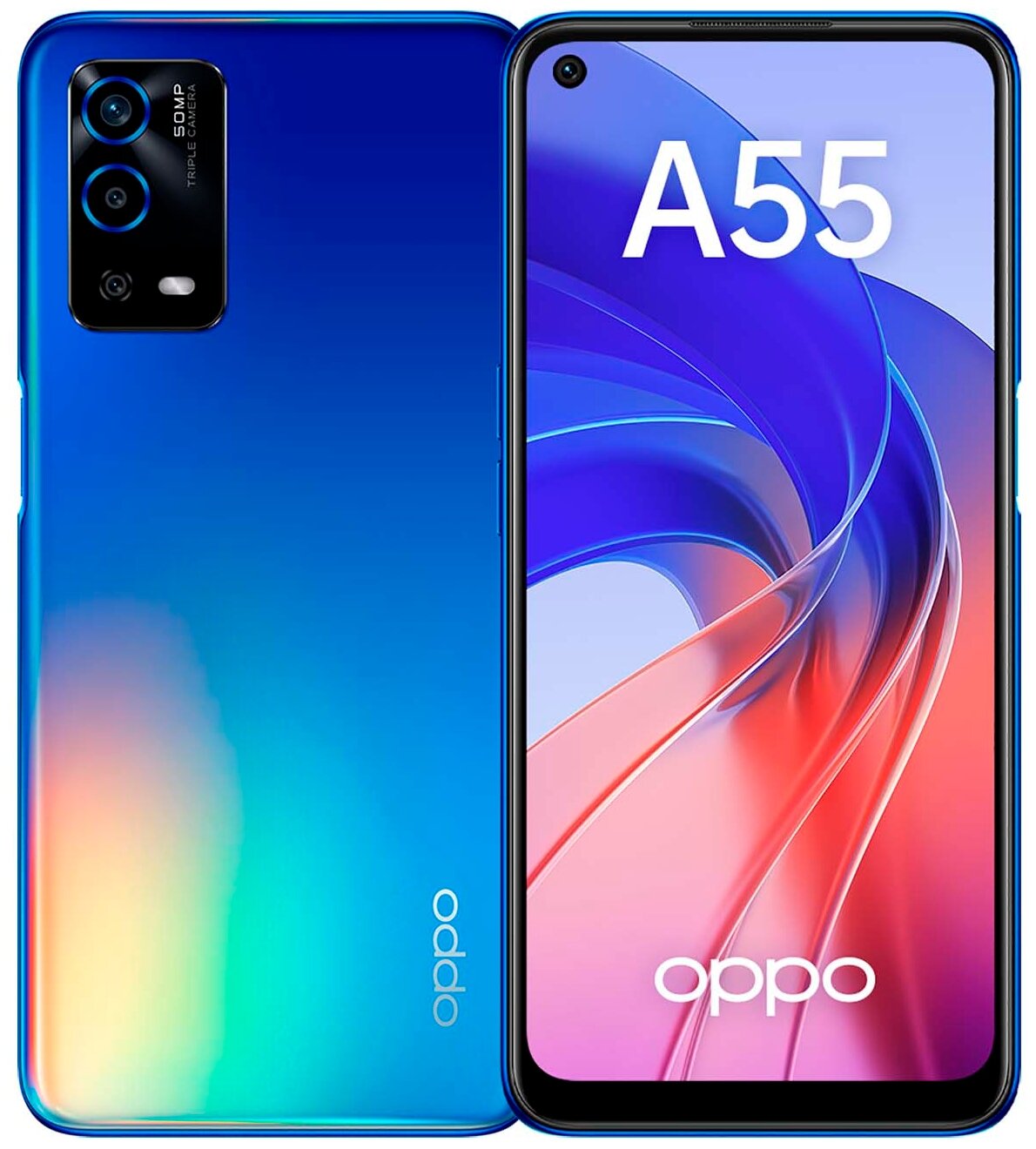 Смартфон OPPO A55 4Gb/128Gb Android синий, 1118820 купить в Барнауле в  интернет-магазине e2e4