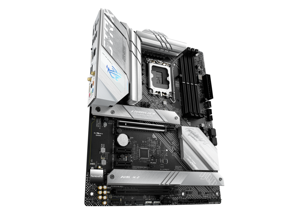 

Материнская плата ASUS ROG STRIX B660-A GAMING WIFI, Socket1700, Intel B660, 4xDDR5 DIMM, 2PCI-Ex16, 4SATA3, 7.1-ch, 2x2.5GLAN, 5 USB 3.2, 3 USB Type-C, HDMI, DP, ATX, Retail, ROG STRIX B660-A GAMING WIFI
