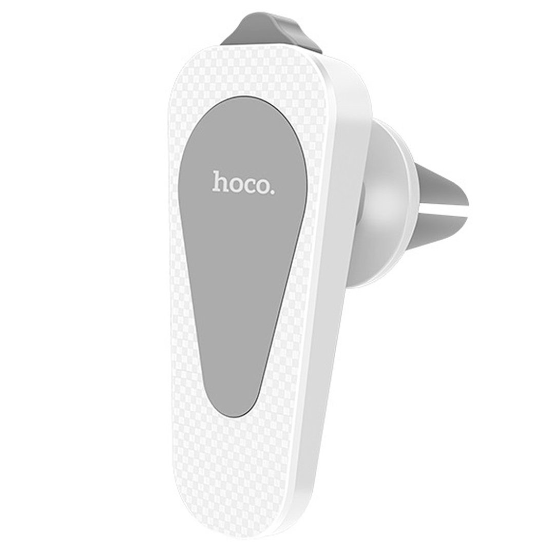 Держатель автомобильный Hoco CA37 Air для смартфонов, на вентиляционную решетку, белый (102285) - фото 1