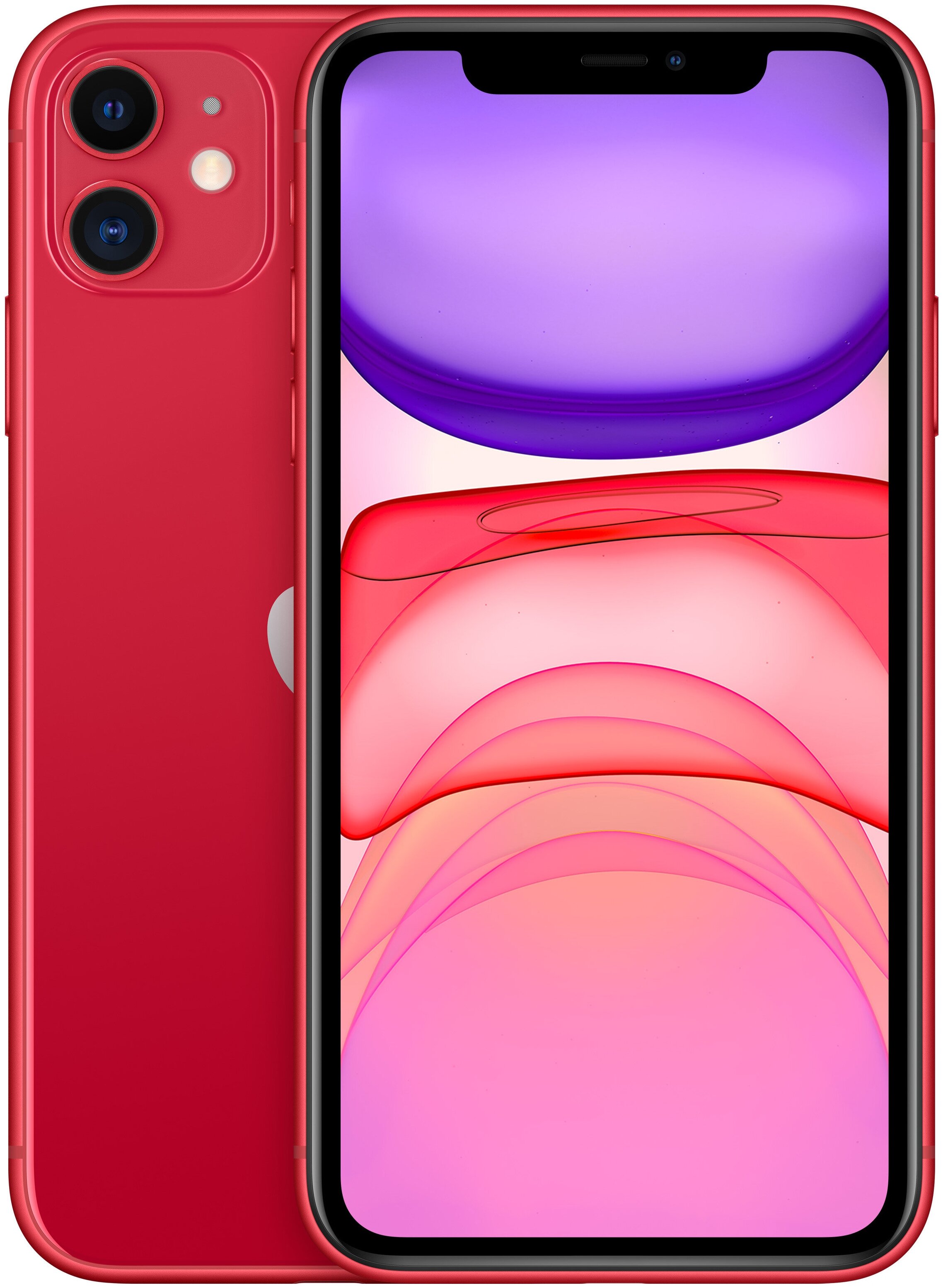 

Смартфон Apple iPhone 11, 6.1" 828x1792 IPS, Apple A13 Bionic, 64Gb, 3G/4G, NFC, Wi-Fi, BT, 2xCam, 2-Sim (nano SIM+eSIM), Lightning, iOS 13, красный (MHDD3CN/A), iPhone 11