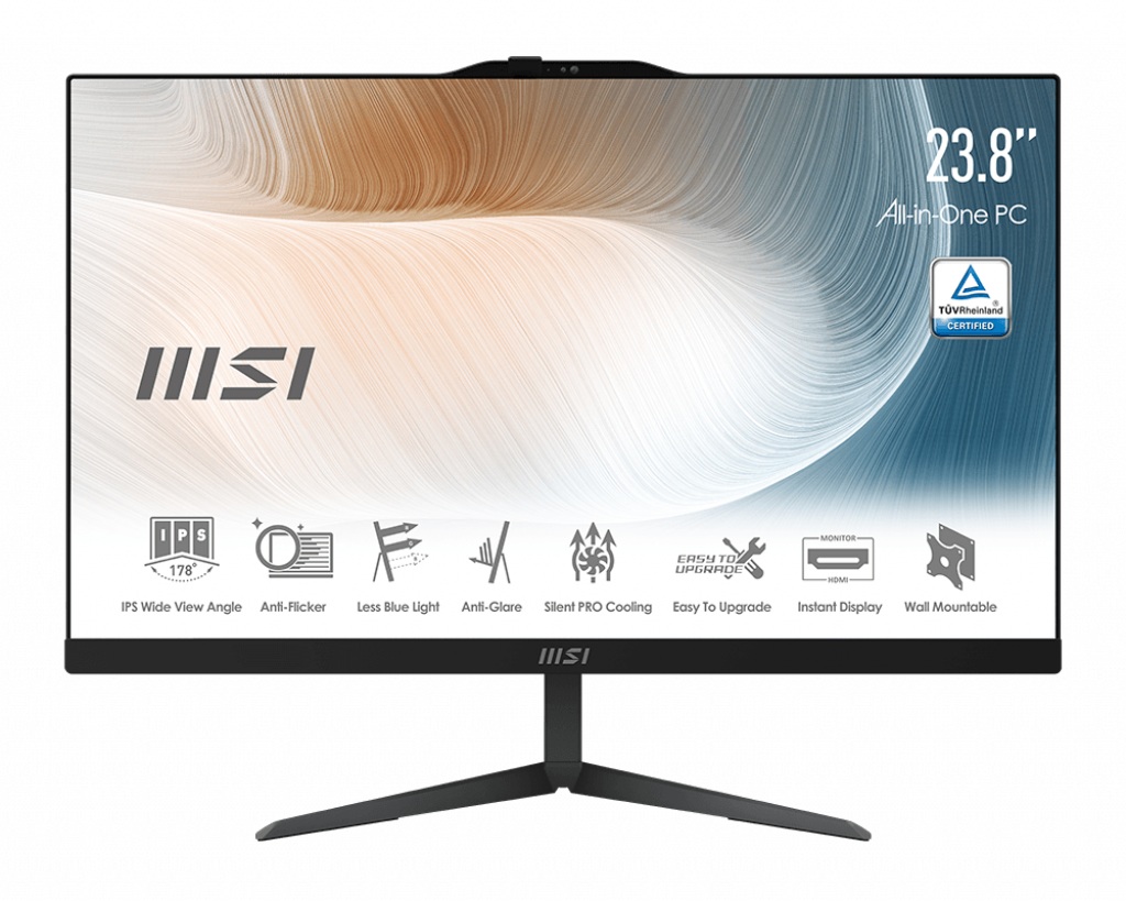 

Моноблок MSI Modern AM242T 11M-1458XRU 23.8" 1920x1080 Touch, Intel Core i7-1165G7 2.8 ГГц, 16Gb RAM, 512Gb SSD, WiFi, BT, Cam, без ОС, черный (9S6-AE0121-1496), 11M-1458XRU