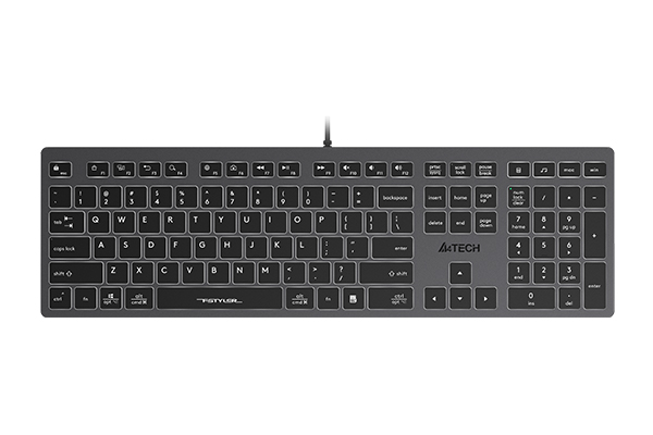 Клавиатура A4Tech FX60, USB, серый