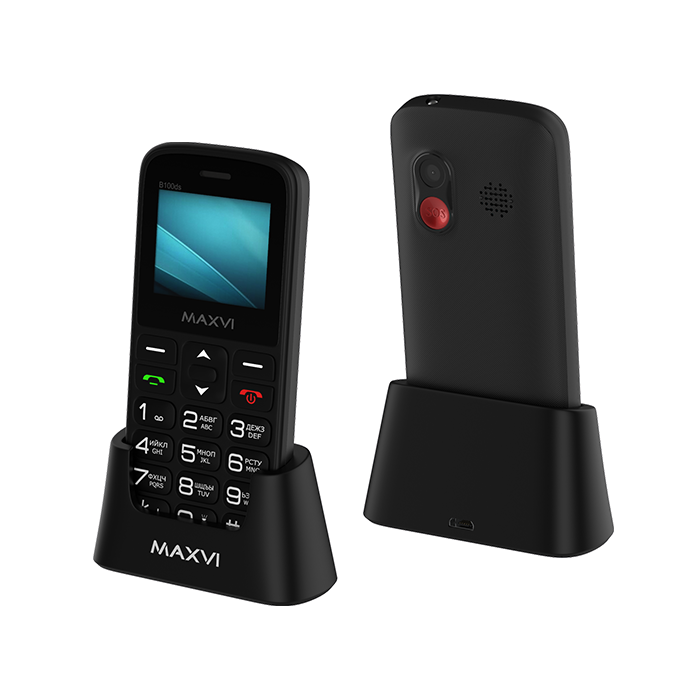 

Мобильный телефон MAXVI B100ds, 1.77" 160x128 QQVGA, 32Mb RAM, 32Mb, BT, 2-Sim, 1000 мА·ч, micro-USB, черный, B100ds