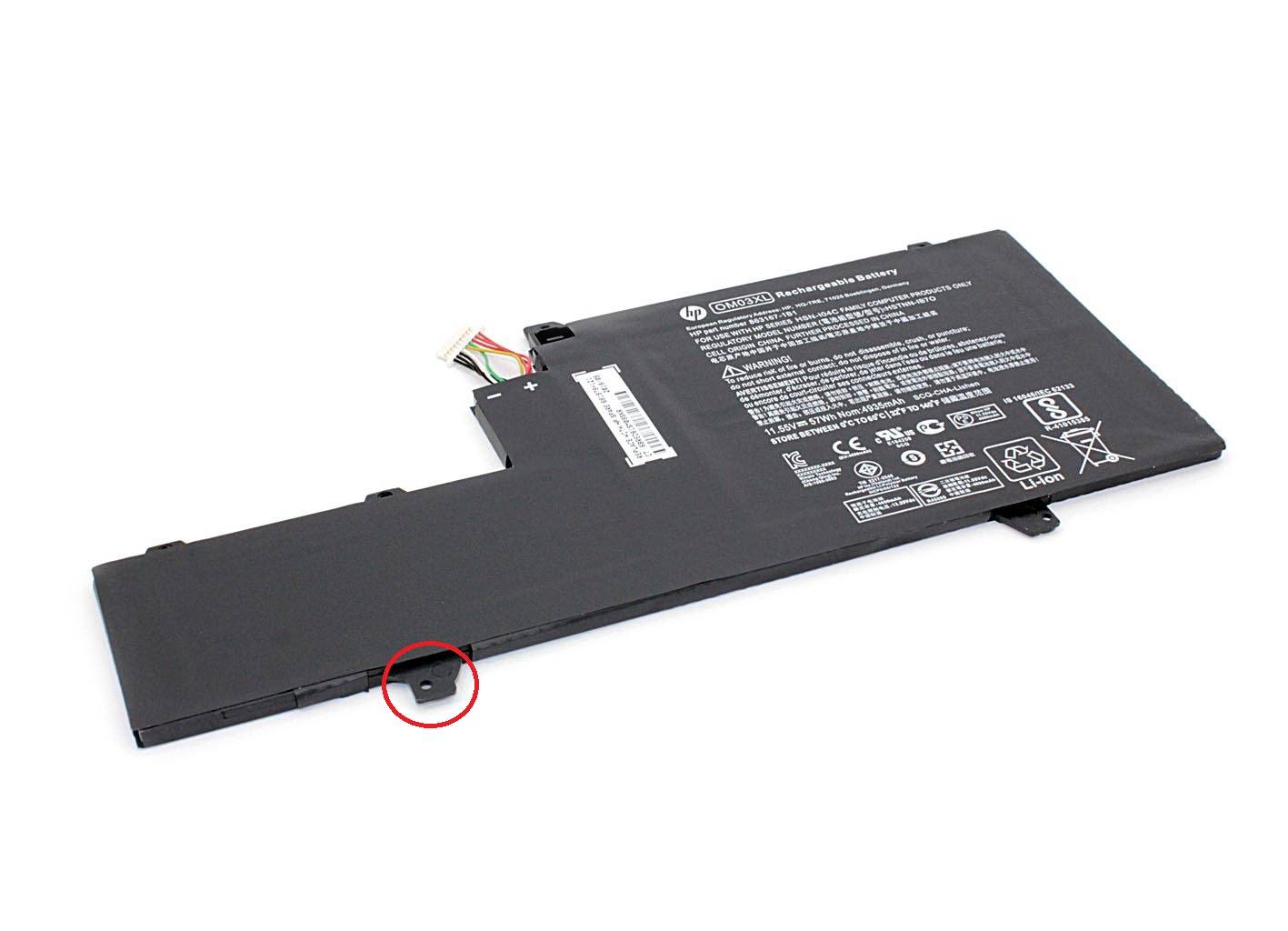 

Аккумуляторная батарея HP 863167-171 оригинальный для HP Elitebook X360 1030 G2, 11.6V, 57Wh, черный, техническая упаковка (863167-171-SP), 863167-171