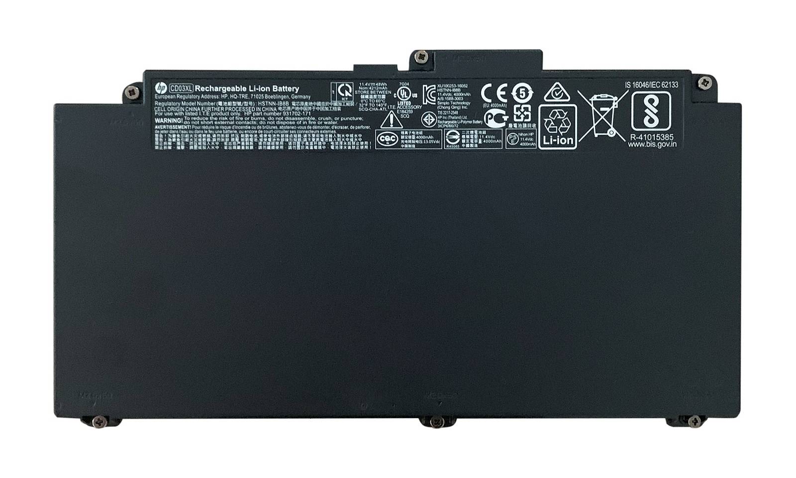 

Аккумуляторная батарея HP 931719-850 оригинальный для HP ProBook 640 G4 / 645 G4 / 640 G5, 48Wh, черный, техническая упаковка (931719-850-SP), 931719-850