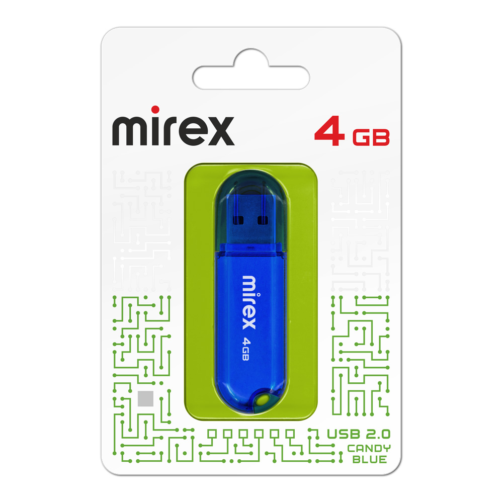 

Флешка 4Gb USB 2.0 Mirex Candy 13600-FMUCBU04, синий (13600-FMUCBU04), 13600-FMUCBU04