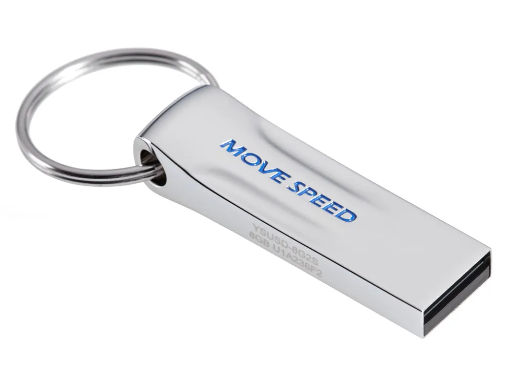 Флешка 8Gb USB 2.0 Move Speed YSUSD YSUSD-8G2S, серебристый (YSUSD-8G2S)