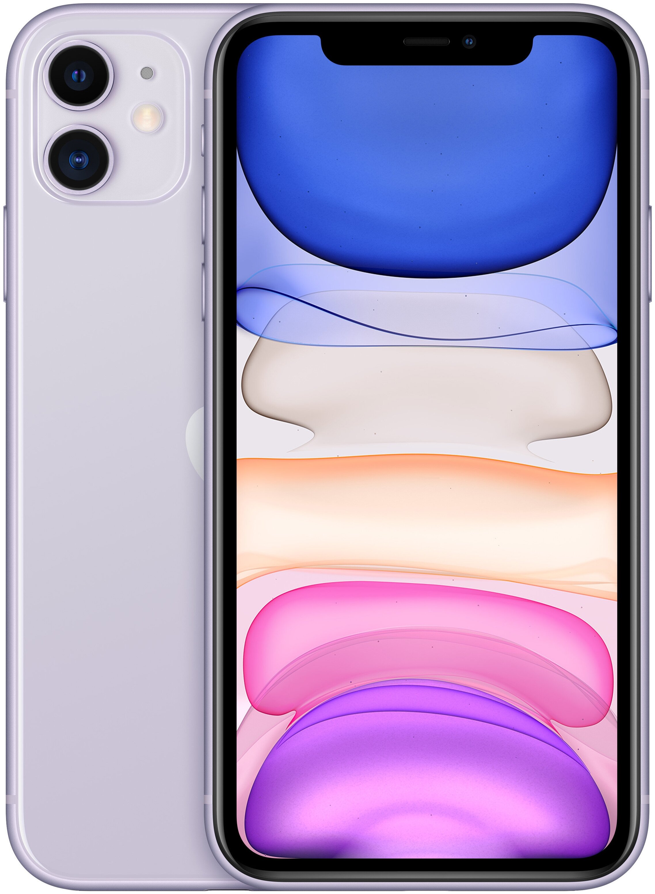 

Смартфон Apple iPhone 11 A2221, 6.1" 828x1792 IPS, Apple A13 Bionic, 64Gb, 3G/4G, NFC, Wi-Fi, BT, 2xCam, Lightning, iOS 13, фиолетовый (MHDF3QL/A), iPhone 11 A2221