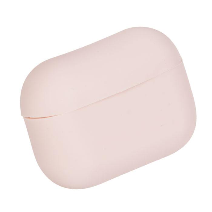 Чехол для Apple AirPods Pro, песочно-розовый