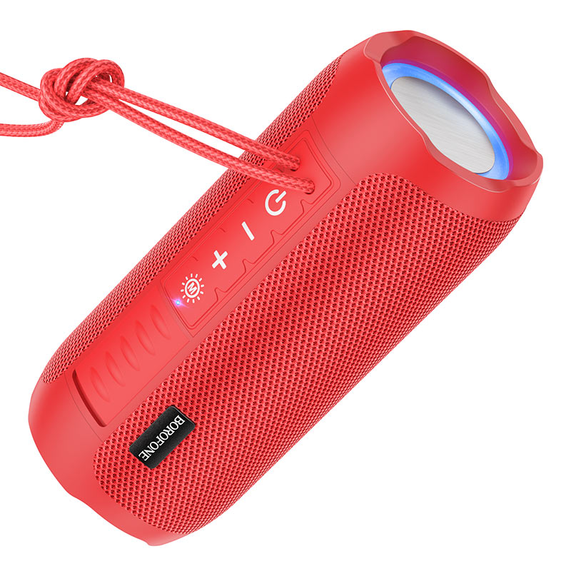 

Портативная акустика Borofone BR21, 10 Вт, FM, AUX, USB, microSD, Bluetooth, подсветка, красный (6974443383621), BR21