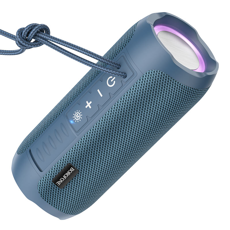 

Портативная акустика Borofone BR21, 10 Вт, FM, AUX, USB, microSD, Bluetooth, подсветка, синий (6974443383652), BR21