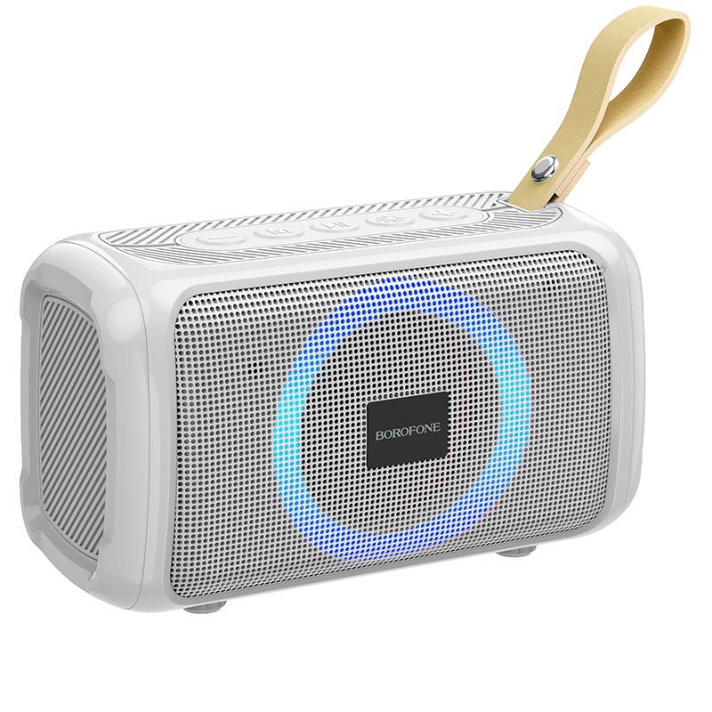 

Портативная акустика Borofone BR17 Cool, 5 Вт, FM, AUX, USB, microSD, Bluetooth, подсветка, серый (6974443380767), BR17 Cool