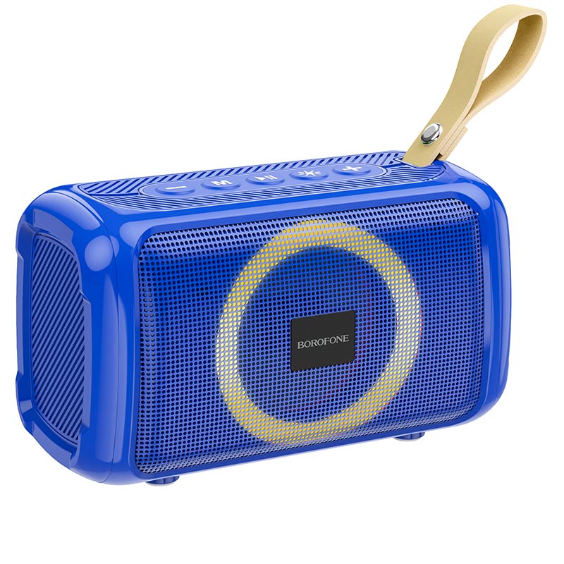 

Портативная акустика Borofone BR17 Cool, 5 Вт, FM, AUX, USB, microSD, Bluetooth, подсветка, синий (6974443380774), BR17 Cool