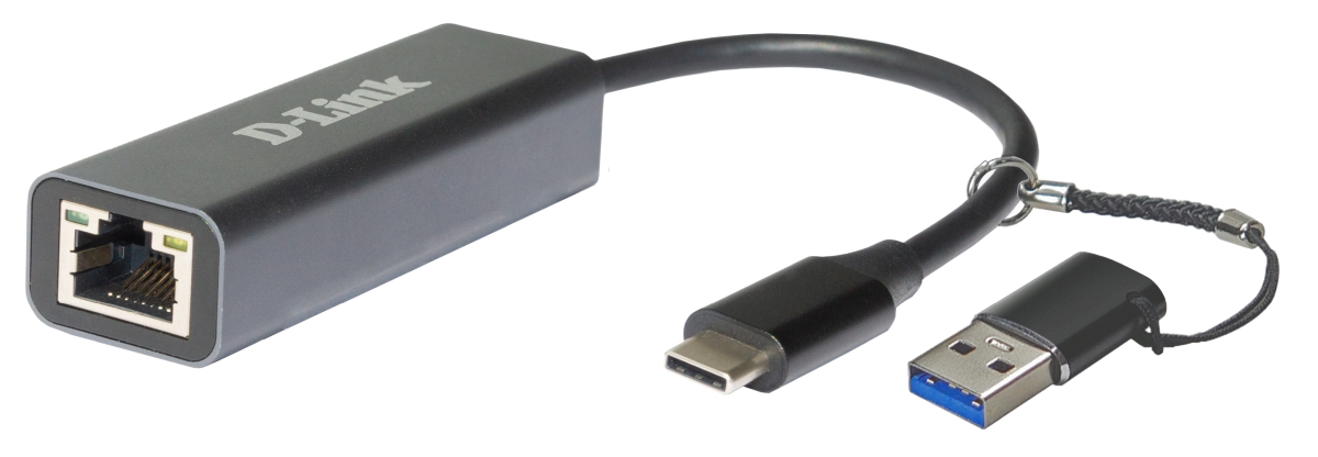 

Сетевая карта D-link DUB-2315, 1xRJ-45, 2.5 Гбит/с, USB 3.0 Type-A/Type-C, Retail (DUB-2315/A1A), DUB-2315