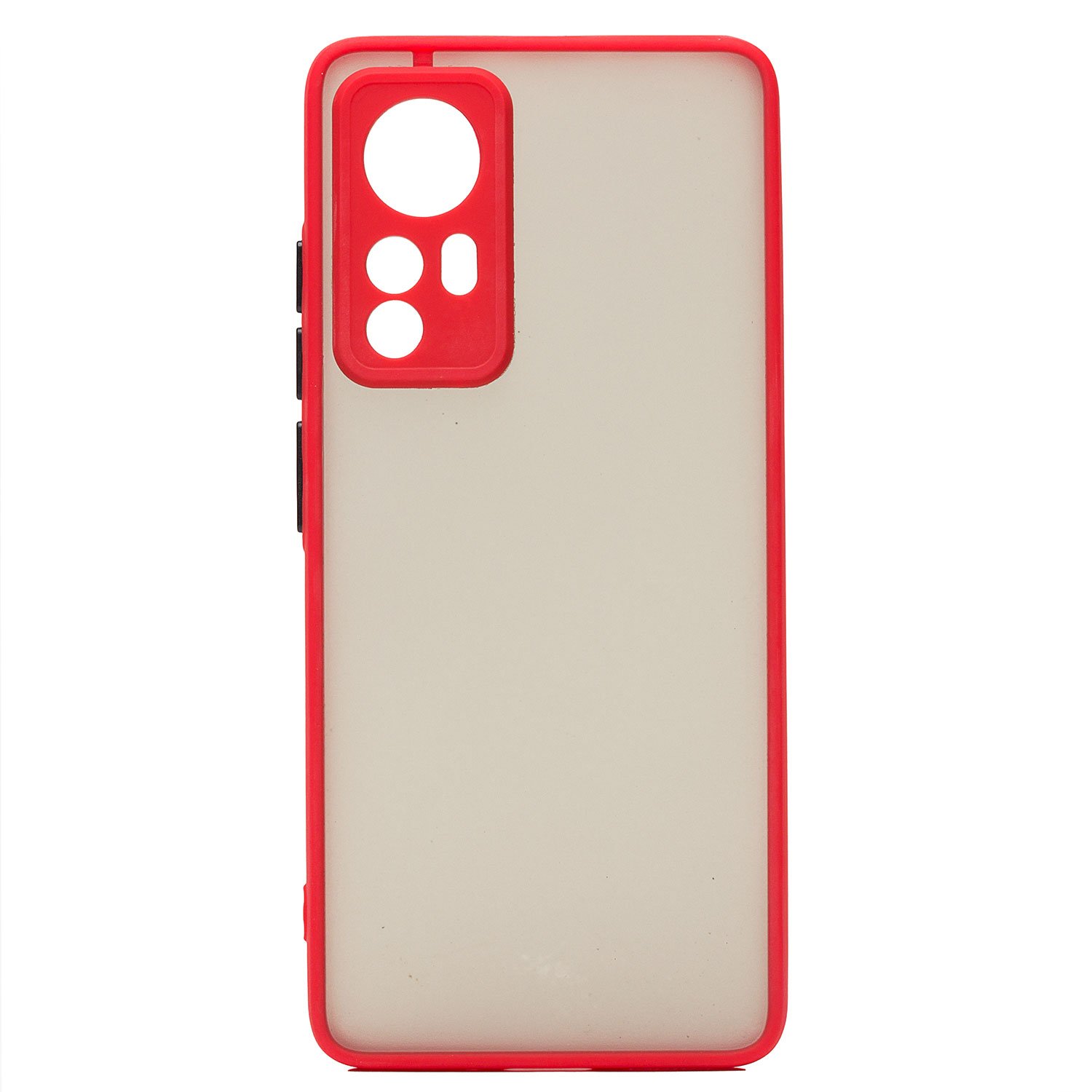 

Чехол-накладка PC041 для смартфона Xiaomi 12/12S, пластик, красный/черный (210010)
