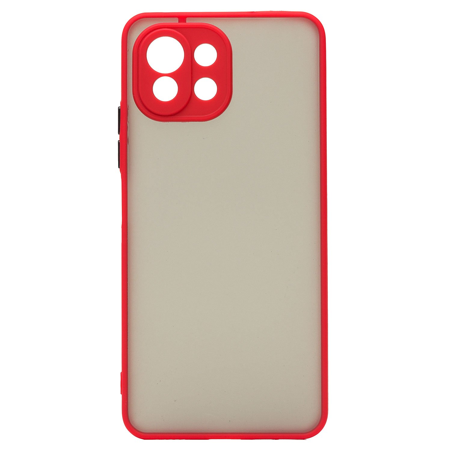 

Чехол-накладка PC041 для смартфона Xiaomi Mi 11 Lite/Mi 11 Lite 5G/11 Lite 5G NE, пластик, красный/черный (203055)