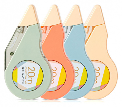 

Корректор лента DELI 71551, 5ммx20м, корпус ассорти (1801430), 71551