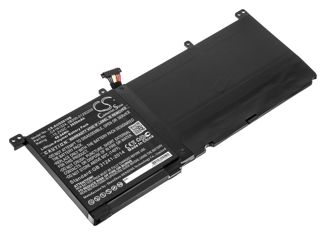 Аккумуляторная батарея CameronSino для Asus ROG G501VW, 15.2V, 3950mAh, 60Wh, черный (CS-AUG501NB)