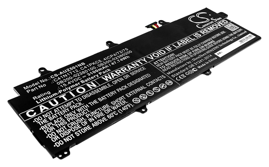 

Аккумуляторная батарея CameronSino для Asus GX501, GX501G, GX501GI, GX501GM, 15.4V, 3100mAh, 47Wh, черный (CS-AUZ501NB)