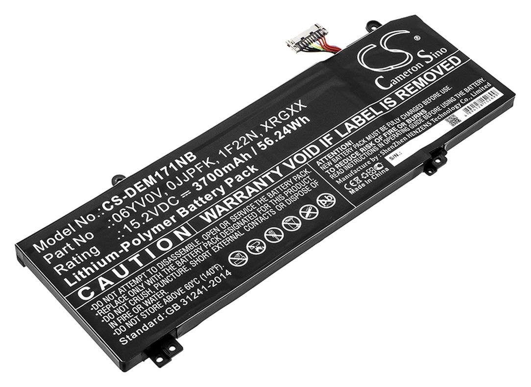 Аккумуляторная батарея CameronSino для Dell G5 5590-D2785W, 15.2V, 3700mAh, 56.2Wh, черный (CS-DEM171NB)