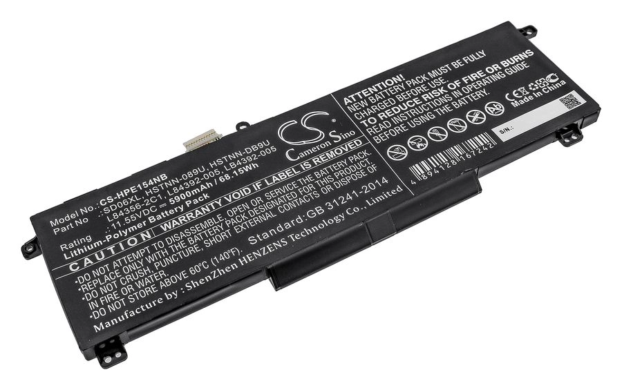

Аккумуляторная батарея CameronSino для HP Omen 15-EK0004TX ,Omen 15-EK0011T, 11.6V, 5900mAh, 68.2Wh, черный (CS-HPE154NB)