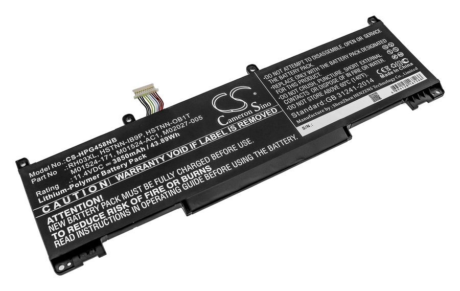 Аккумуляторная батарея CameronSino для HP ProBook 450 G8, 11.4V, 3850mAh, 43.9Wh, черный (CS-HPG458NB)