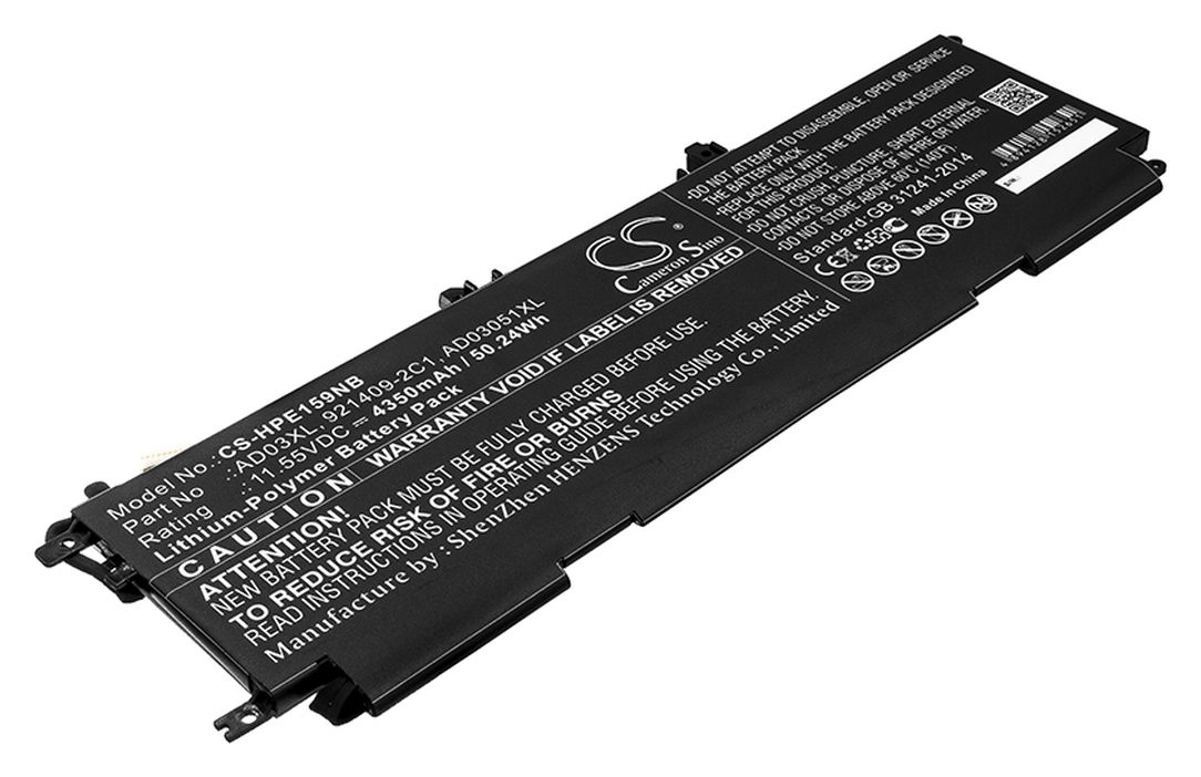 Аккумуляторная батарея CameronSino для HP Envy 13-AD Series, 11.6V, 4350mAh, 50.2Wh, черный (CS-HPE159NB)