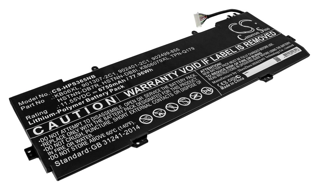 

Аккумуляторная батарея CameronSino для HP Spectre X360 15-BL Series, 11.6V, 6750mAh, 78Wh, черный (CS-HPS365NB)