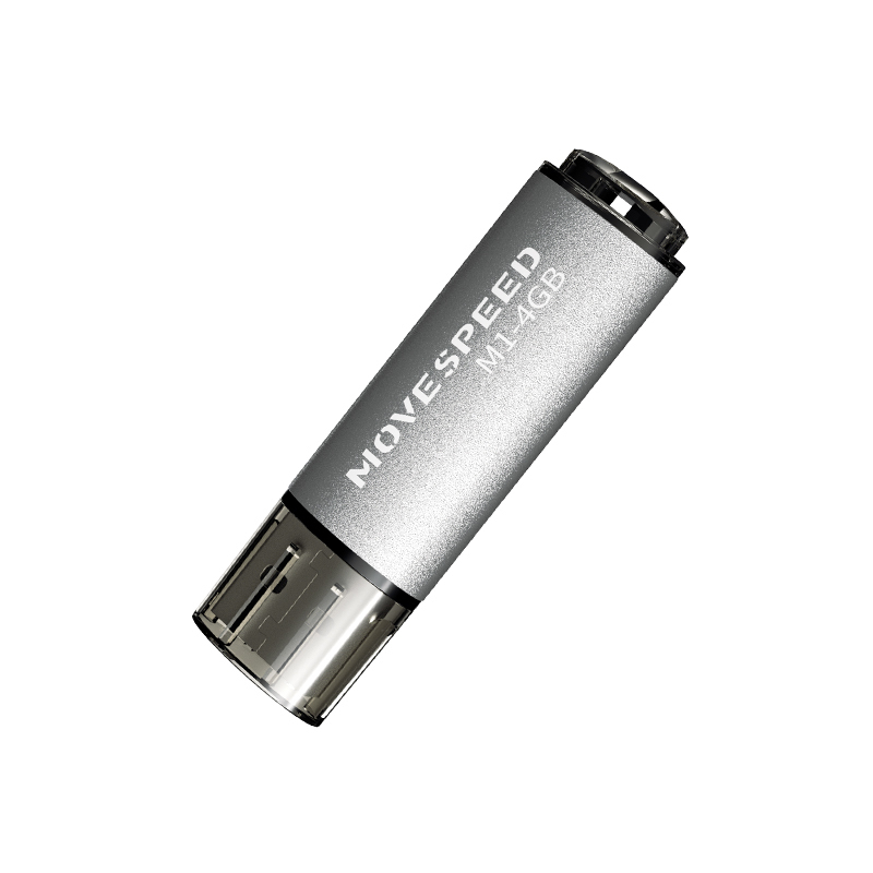 

Флешка 16Gb USB 2.0 Move Speed M1, серебристый (M1-16G), M1