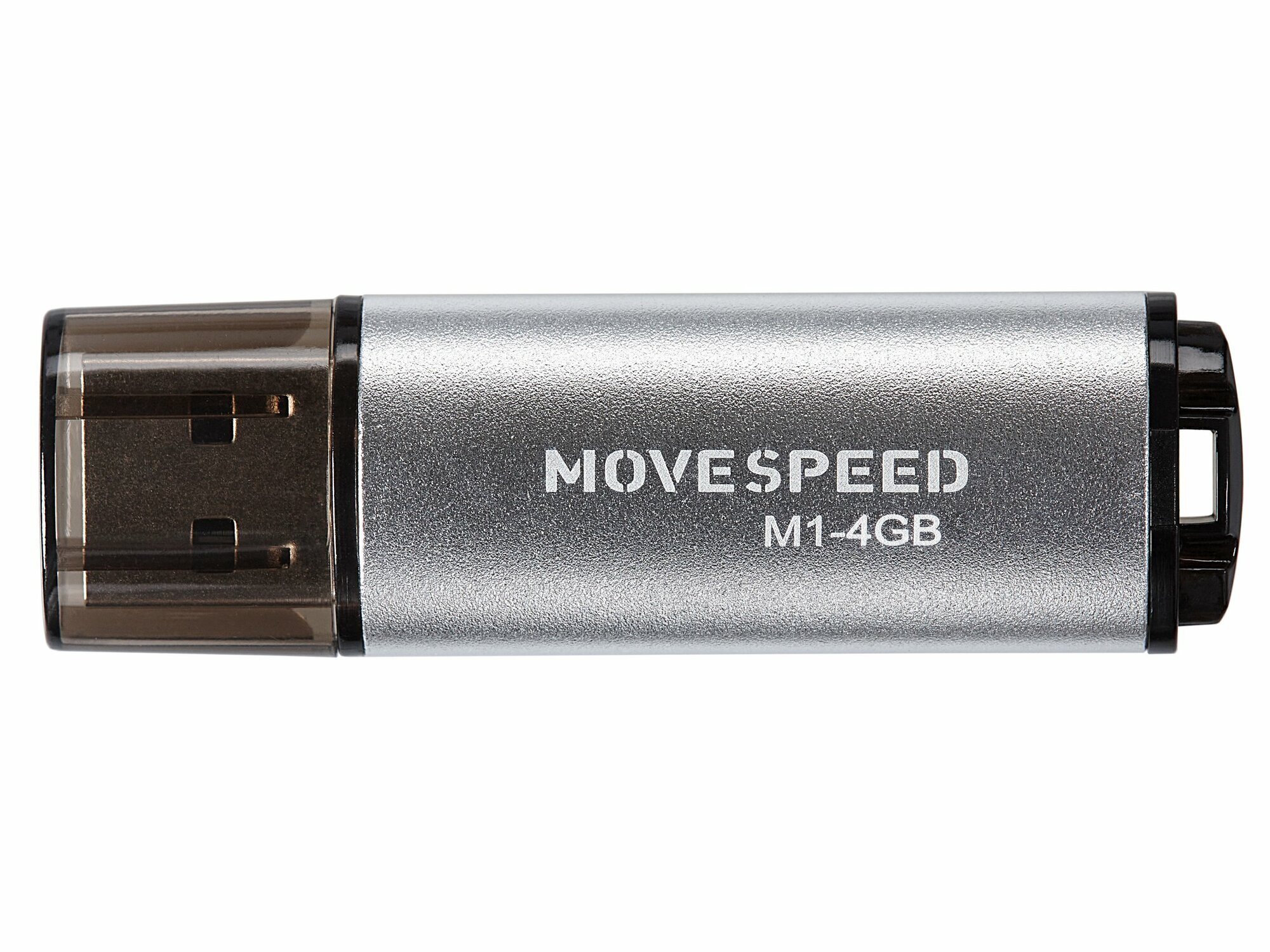 Флешка 4Gb USB 2.0 Move Speed M1, серебристый (M1-4G)