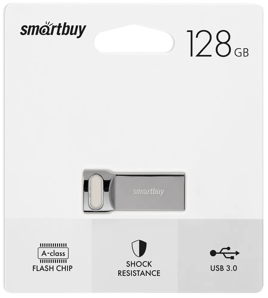 

Флешка 128Gb USB 3.0 SmartBuy M2 SB128GBM2, серый (SB128GBM2), SB128GBM2
