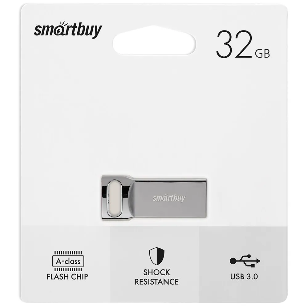 

Флешка 32Gb USB 3.0 SmartBuy M2 SB32GBM2, серый (SB32GBM2), SB32GBM2