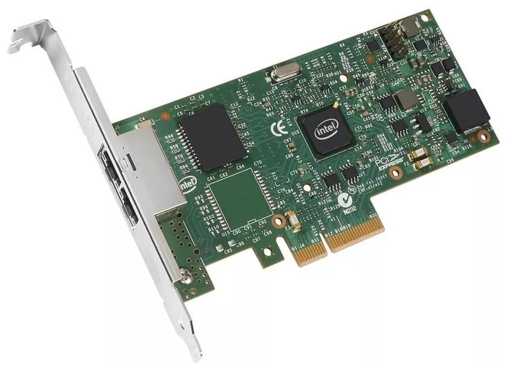 

Сетевая карта Intel I350-F2, 2xRJ-45, 1 Гб/с, PCI-E, Retail (I350F2G1P20 914215), I350-F2