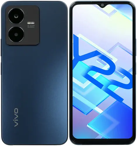 

Смартфон Vivo Y22, 6.55" 720x1612 IPS, MediaTek Helio G85, 4Gb RAM, 64Gb, 3G/4G, NFC, Wi-Fi, BT, 2xCam, 2-Sim, 5000 мА⋅ч, USB Type-C, Android 12, синий, Y22