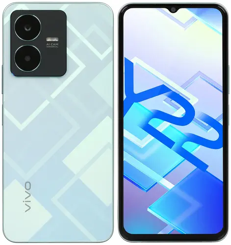 

Смартфон Vivo Y22, 6.55" 720x1612 IPS, MediaTek Helio G85, 4Gb RAM, 64Gb, 3G/4G, NFC, Wi-Fi, BT, 2xCam, 2-Sim, 5000mAh, USB Type-C, Android 12, зеленый, Y22