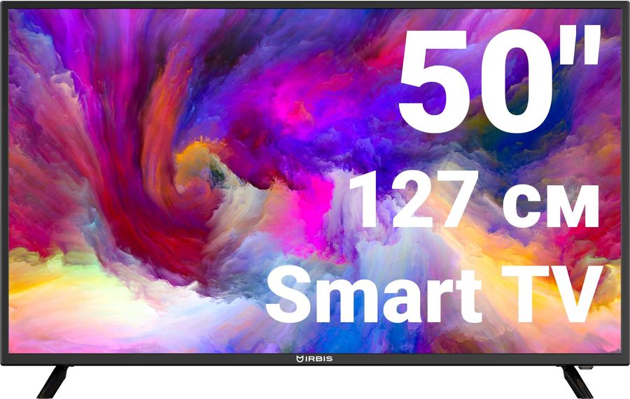 

Телевизор 50" IRBIS 50S01UD354BS, 3840x2160, DVB-T /T2 /C, HDMIx3, USBx2, WiFi, Smart TV, черный (50S01UD354BS), 50S01UD354BS