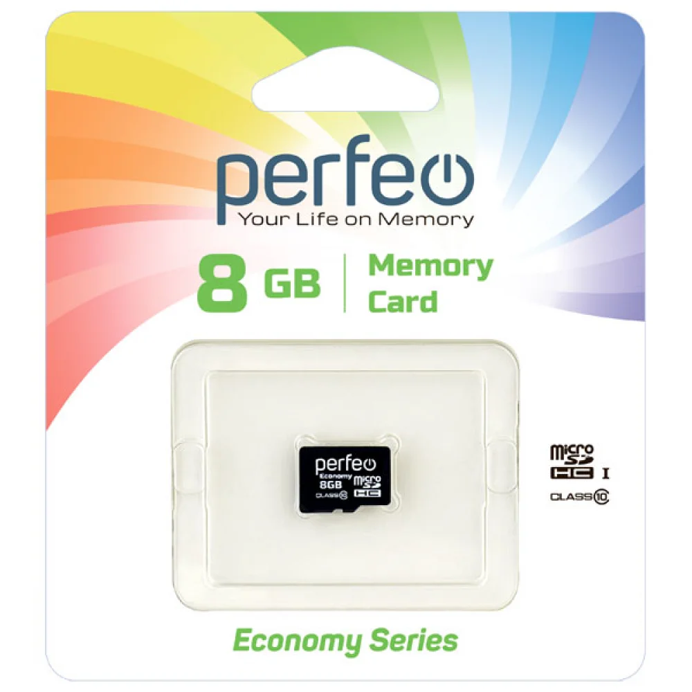 Карта памяти microSDHC Perfeo 8Gb Class 10