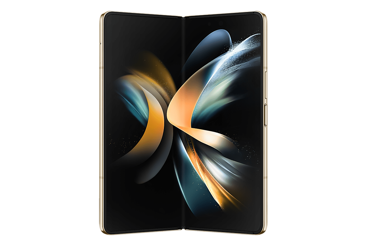 

Смартфон Samsung Galaxy Z Fold 4, 7.6" 1768x2208 Dynamic AMOLED 2X, Qualcomm Snapdragon 8 Gen1, 12Gb RAM, 512Gb, 3G/4G/5G, NFC, Wi-Fi, BT, 3xCam, 2-Sim (nano SIM+eSIM), 4400 мА⋅ч, USB Type-C, Android 12, бежевый (SM-F936BZECSKZ), Galaxy Z Fold 4