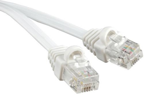 Патч-корд телефонный, 0.5м, RJ12-RJ12, белый, Hyperline PCM-RJ12-RJ12-0.5M-WH (PCM-RJ12-RJ12-0.5M-WH)