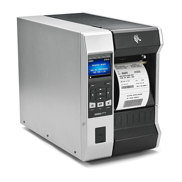 

Принтер этикеток Zebra TT ZT610, термотрансфер, 203dpi, 114мм, COM, LAN, USB, USB Host, Wi-Fi, BT (ZT61042-T0EC100Z), ZT610