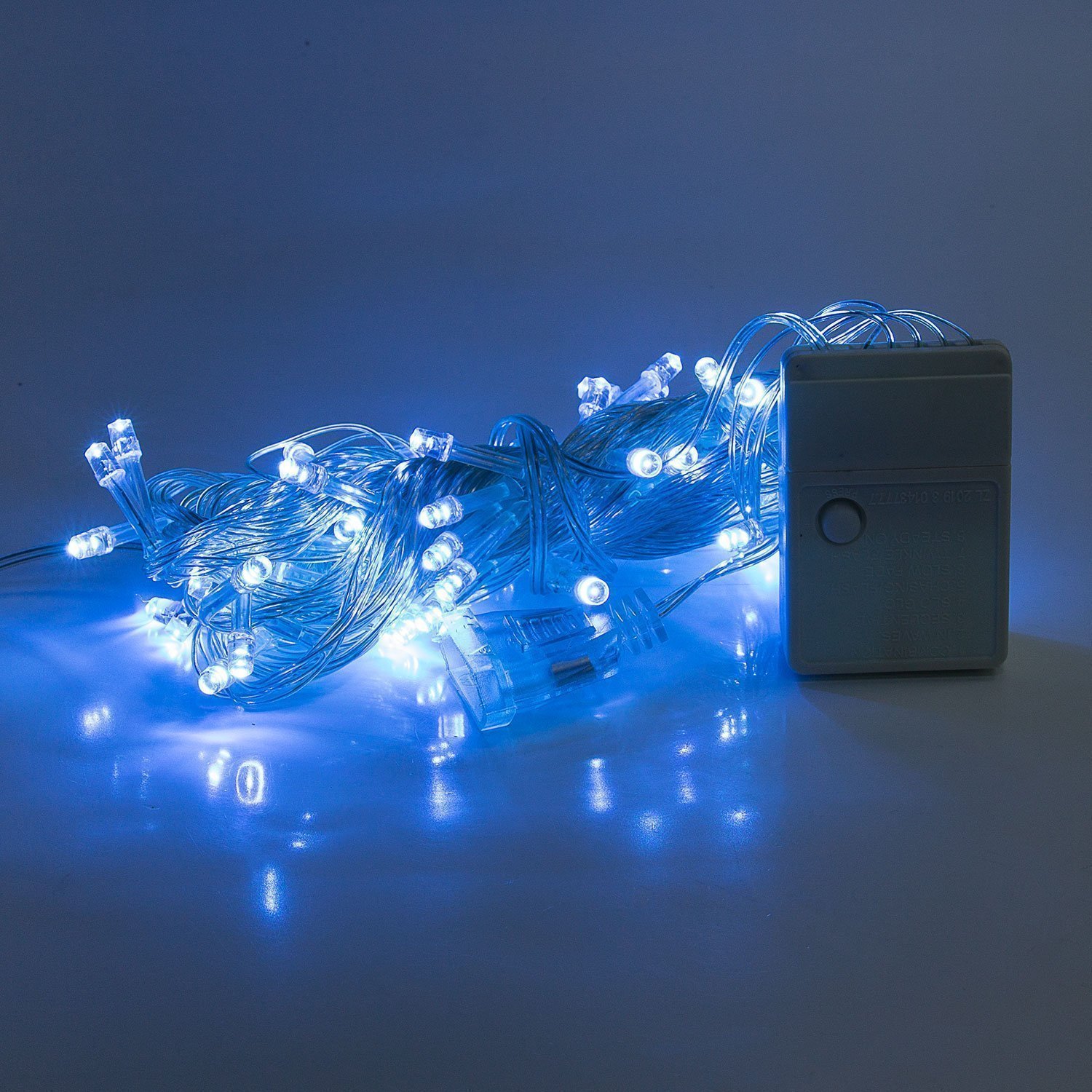 Гирлянда Kurato светодиодная нить, ламп: 60 шт., 6 м, режимов: 1, от сети, голубой (132721)