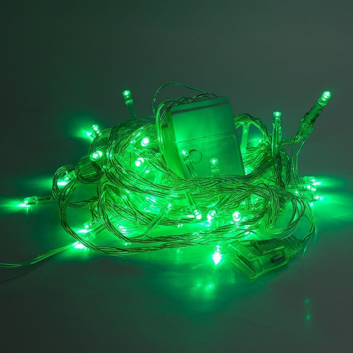 Гирлянда Kurato светодиодная нить, ламп: 60 шт., 6 м, режимов: 1, от сети, зеленый (132723)
