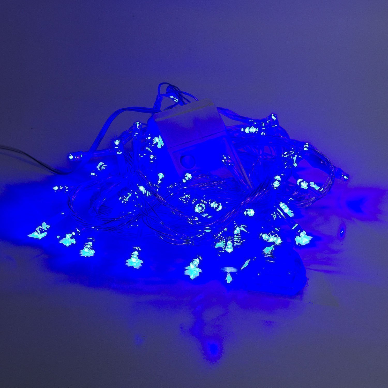 Гирлянда Kurato светодиодная нить, ламп: 60 шт., 6 м, режимов: 1, от сети, синий (132727)