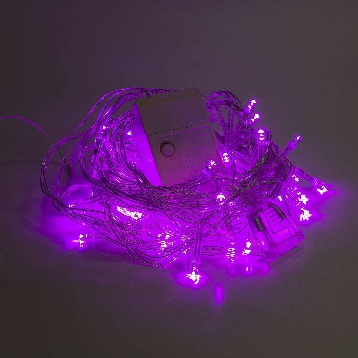 Гирлянда Kurato светодиодная нить, ламп: 60 шт., 6 м, режимов: 1, от сети, фиолетовый (132728)