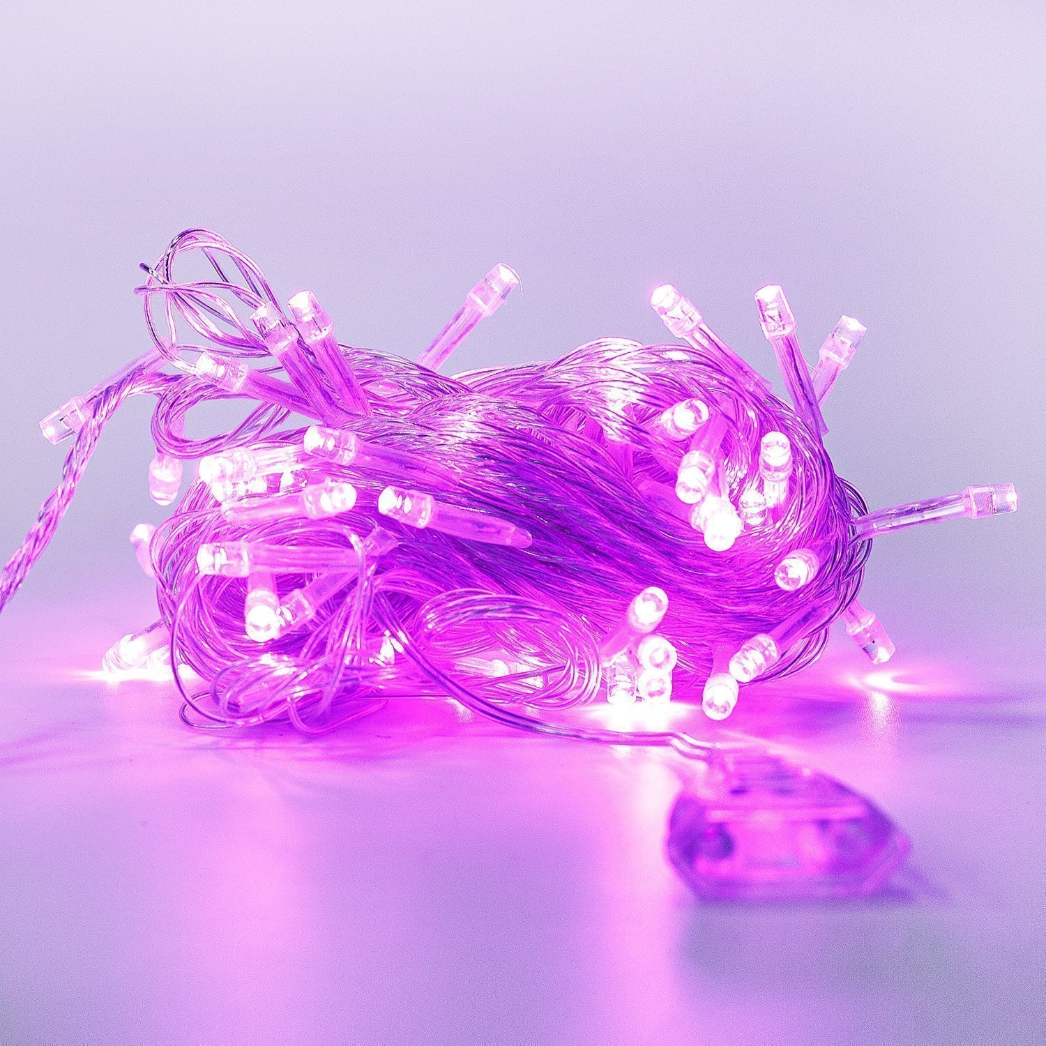 Гирлянда Kurato светодиодная нить, ламп: 80 шт., 8 м, режимов: 1, от сети, фиолетовый (132716)