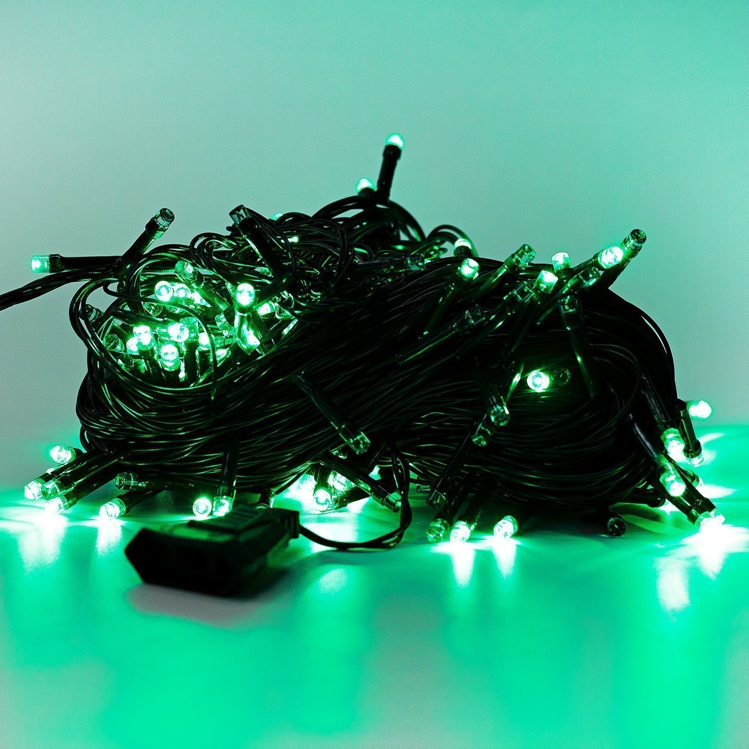 Гирлянда Kurato светодиодная нить, ламп: 200 шт., 20 м, режимов: 1, от сети, зеленый (132734)
