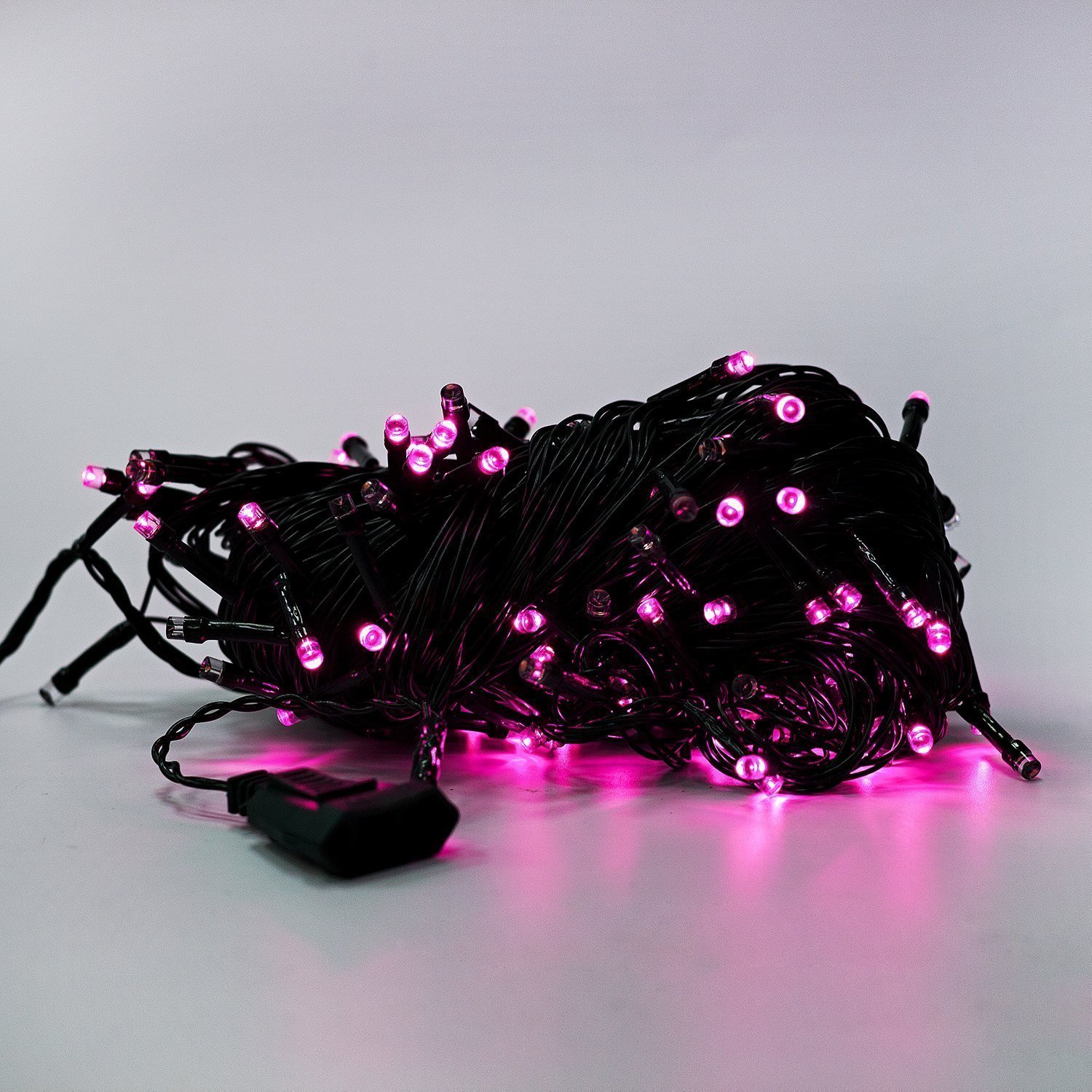 Гирлянда Kurato светодиодная нить, ламп: 200 шт., 20 м, режимов: 1, от сети, розовый (132736)