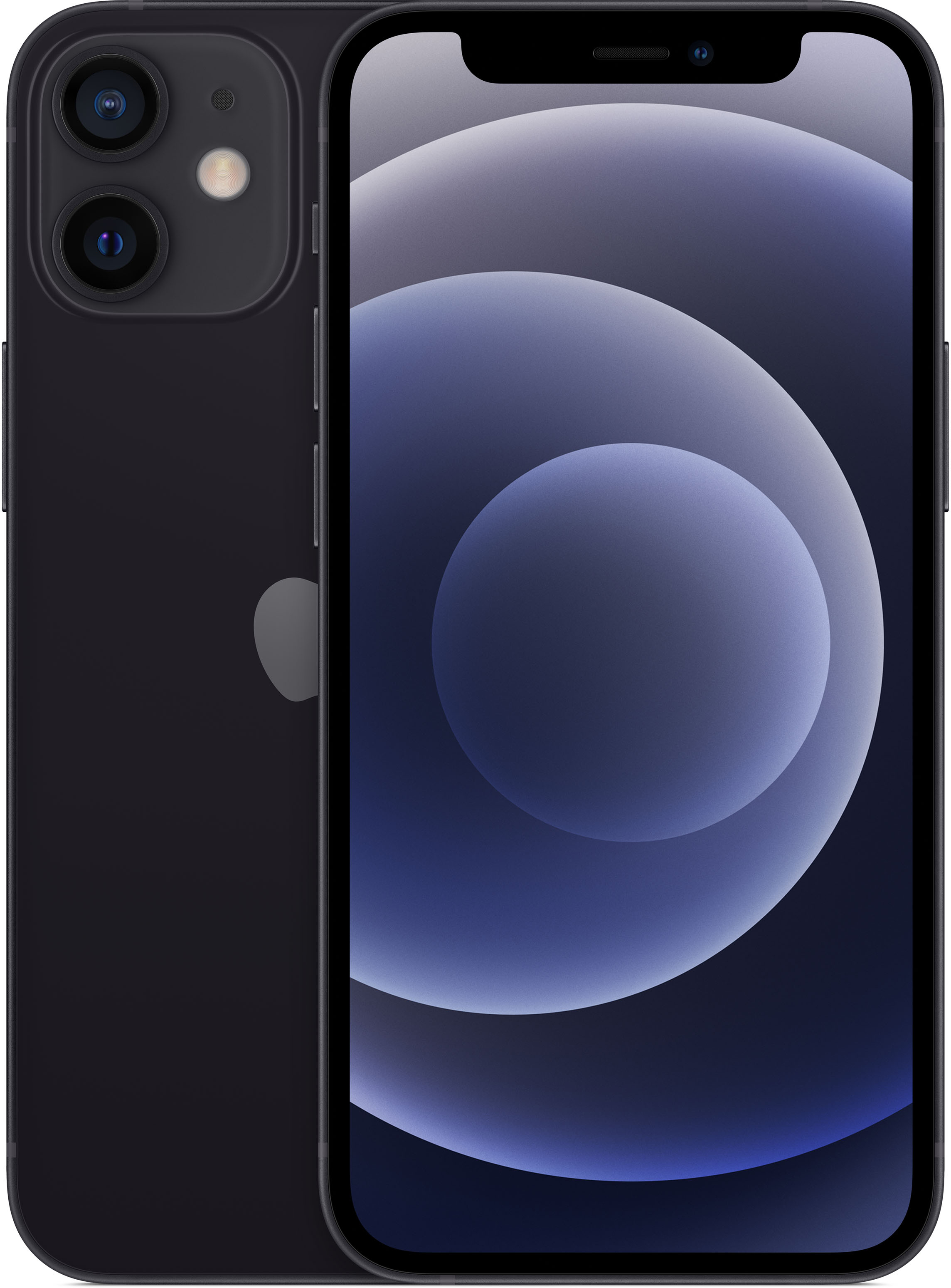 

Смартфон Apple iPhone 12 mini, 5.4" 1080x2340 OLED, Apple A14 Bionic, 4Gb RAM, 64Gb, 3G/4G/5G, NFC, Wi-Fi, BT, 2xCam, 2-Sim, Lightning, iOS 14, черный (MGDX3CN/A), iPhone 12 mini